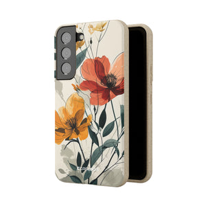 Serene Floral Harmony | Biodegradable Phone Case