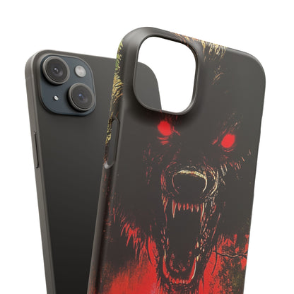 Bloodmoon Wolf's Lament iPhone 15 - Slim Phone Case