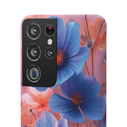 Harmonious Blooming Blues and Pinks Samsung S21 - Slim Phone Case