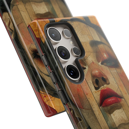 Bold Art Deco Portrait - Tough Samsung S24 Phone Case