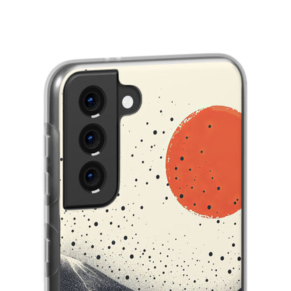 Red Sun Over Flowing Horizons Samsung S21 - Flexi Phone Case