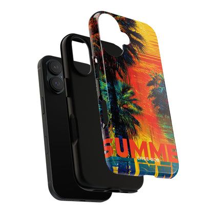 Tropical Sunburst iPhone 16 Case - Tough
