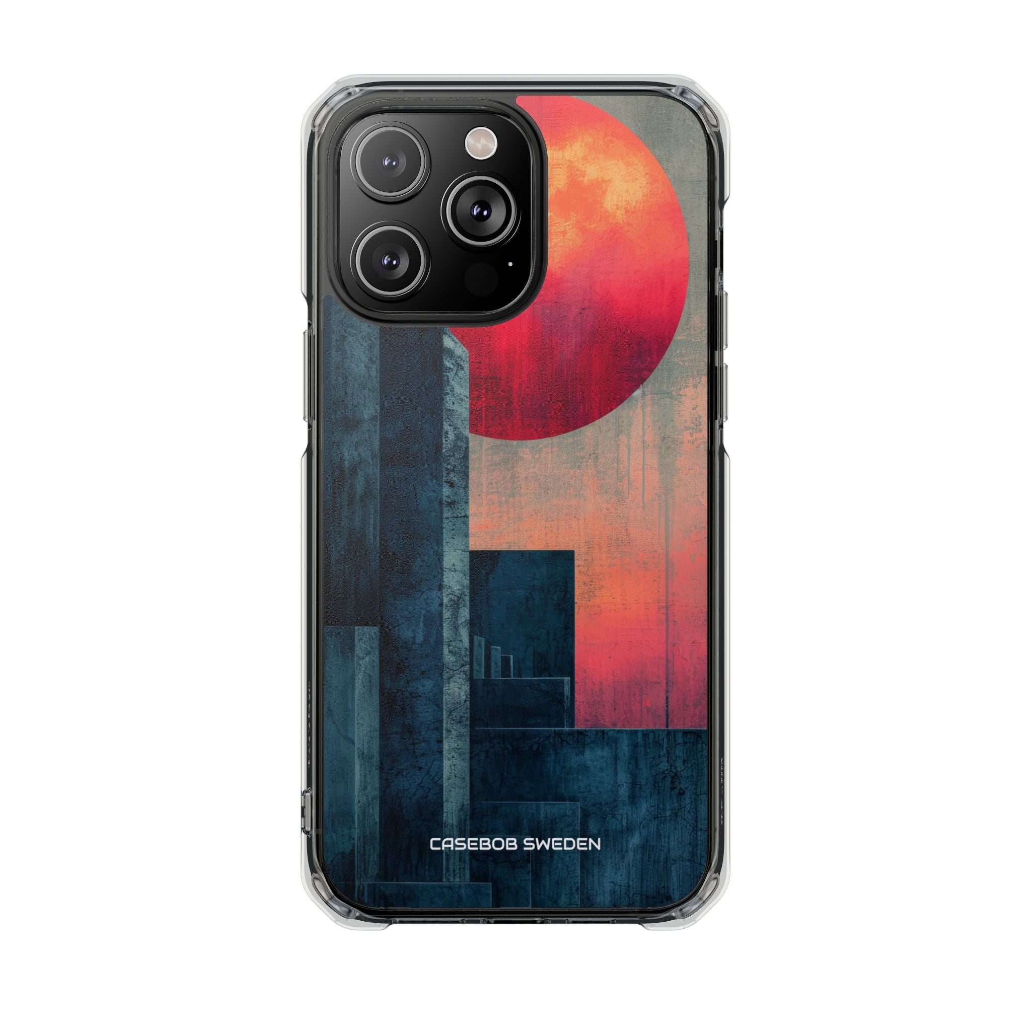 Abstract Geometric Skyline - Clear Impact iPhone 14 Phone Case