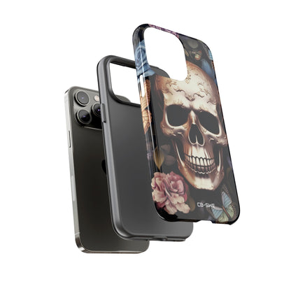 Skull Among Blossoms - iPhone Case