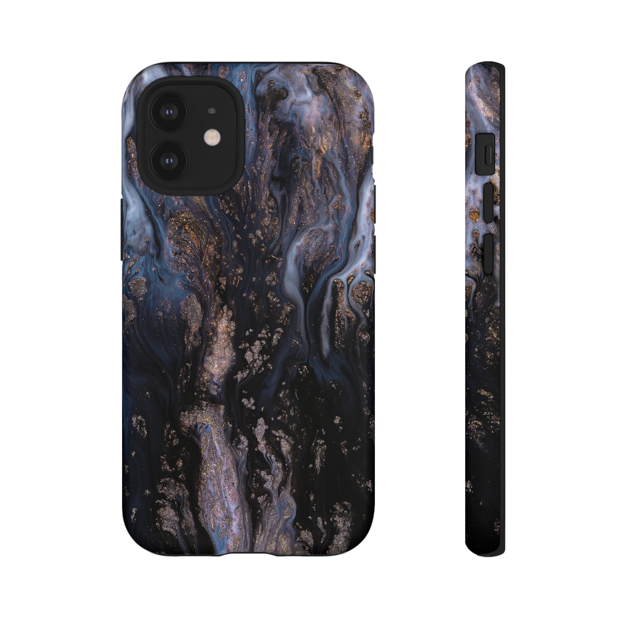 Blue River Ink Art iPhone Case (Protective) iPhone 12 Mini Matte Phone Case