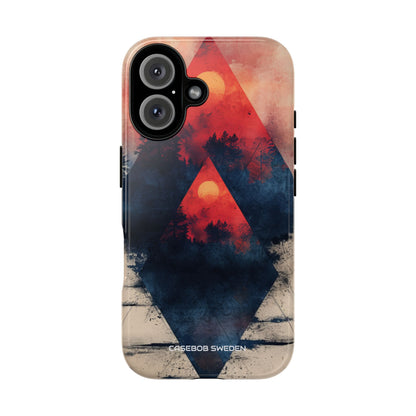 Red Sky Serenity - Tough iPhone 16 Phone Case