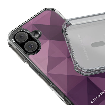 Gradient Purple Mosaic iPhone 16 - Clear Impact Phone Case