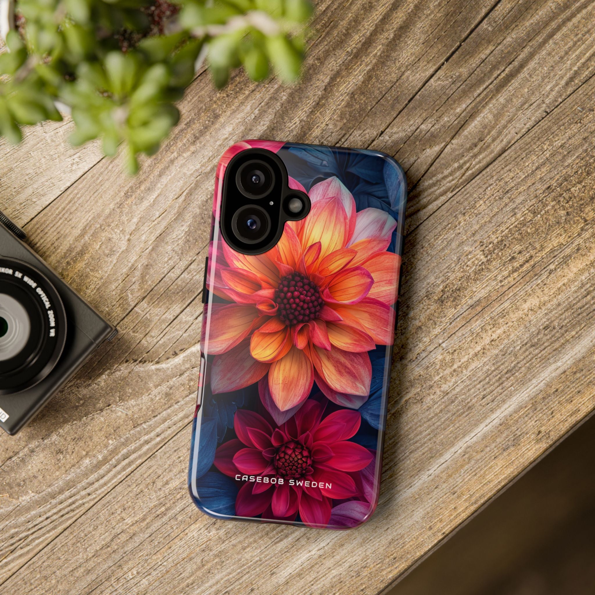 Fiery Bloom Harmony iPhone 16 - Tough Phone Case