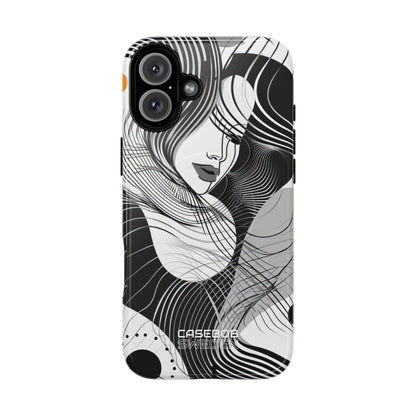 Orange Wave Motion iPhone 16 - Tough+
