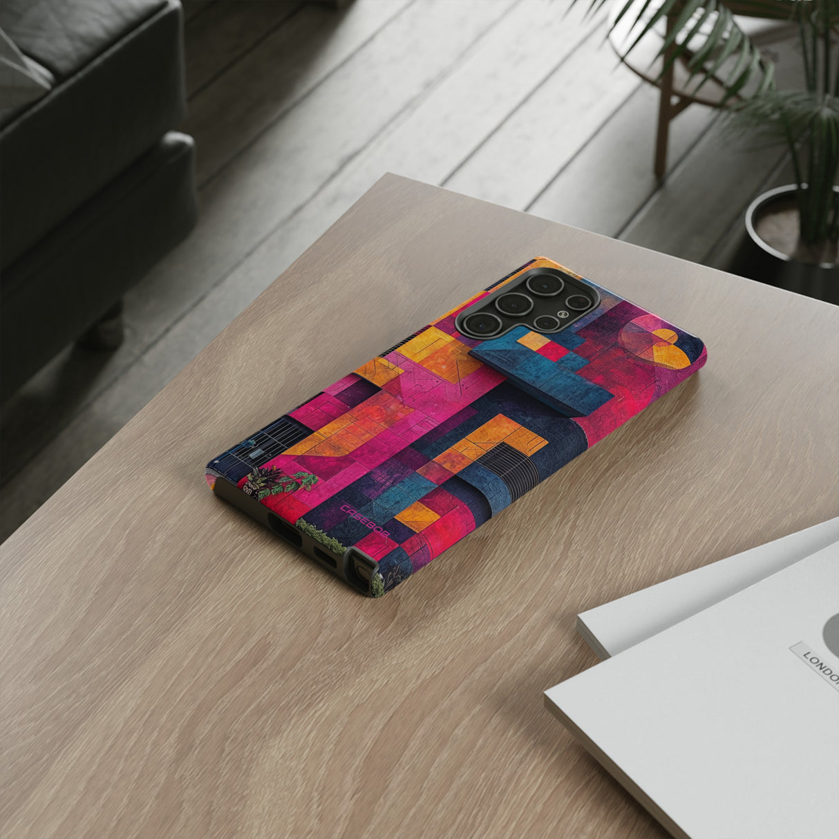 Electric Geometric Vibes - Protective Phone Case