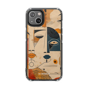 Cubist Introspection - Phone Case for iPhone (Clear Impact - Magnetic)