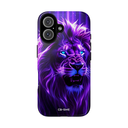 Neon Lion Majesty - iPhone Case