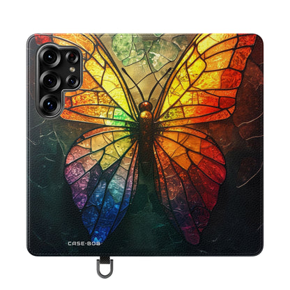 Stained Glass Butterfly - Samsung S25 Ultra Case - Wallet