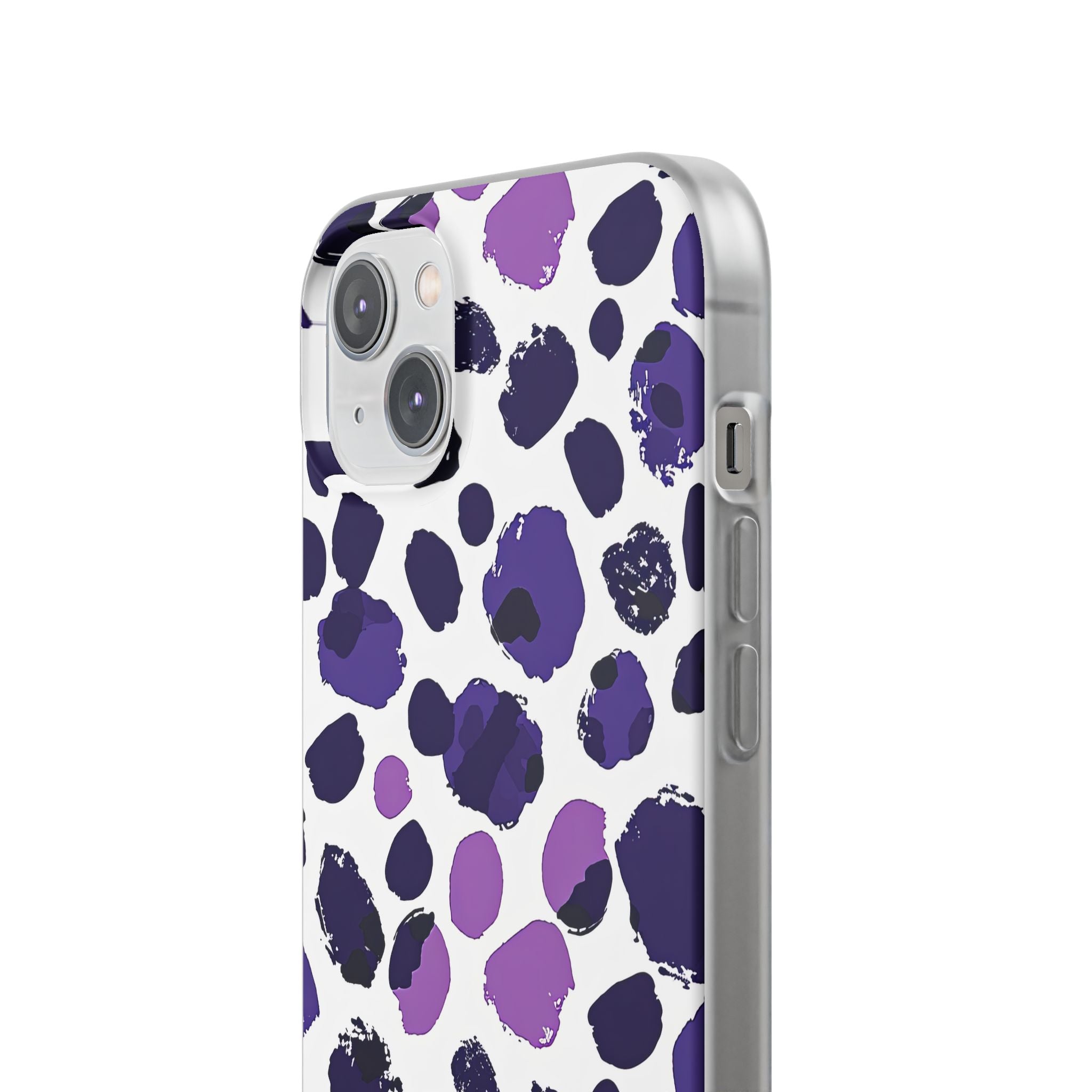 Purple Inkblots iPhone 14 - Flexi Phone Case