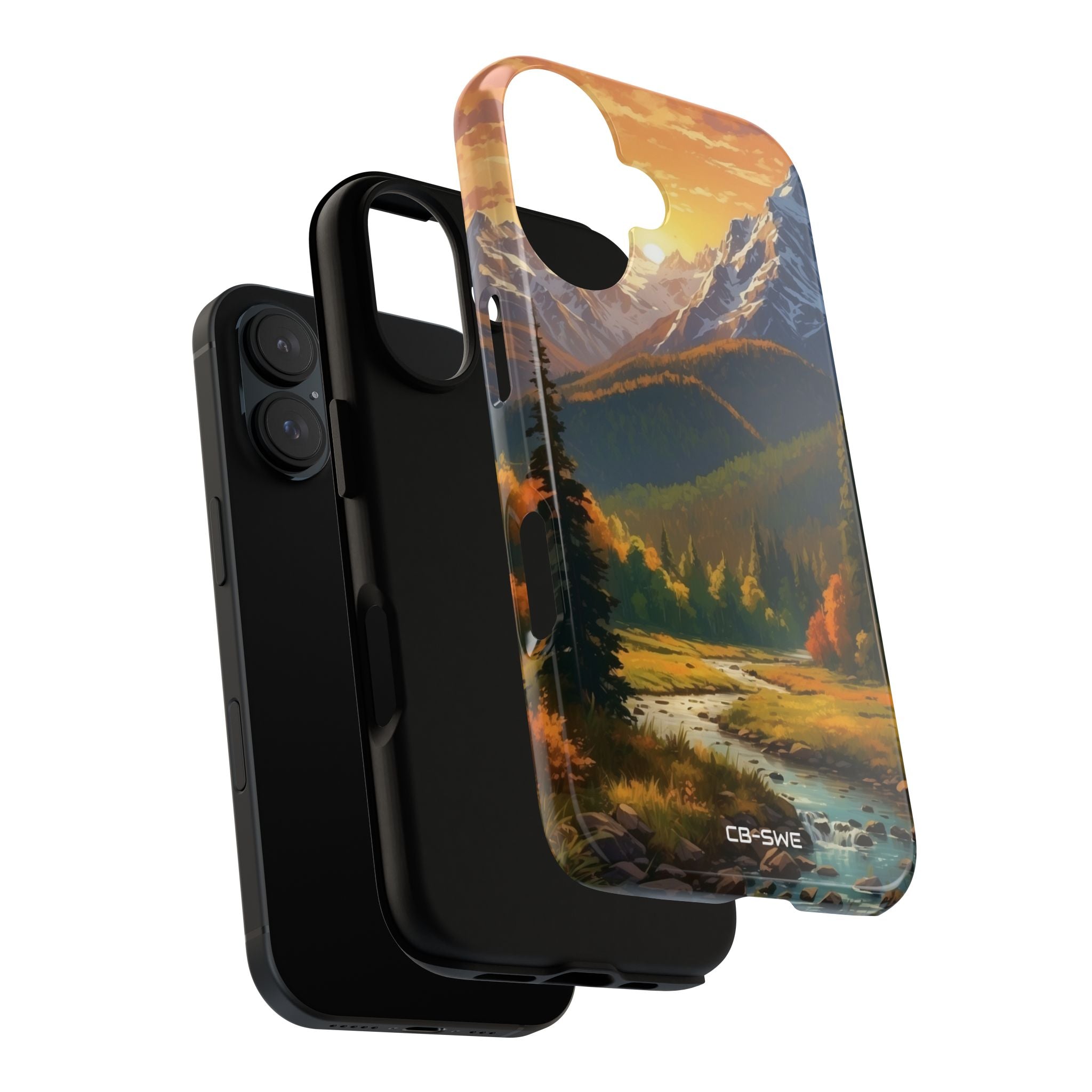 Mountain Reflections Glimmer - iPhone Case