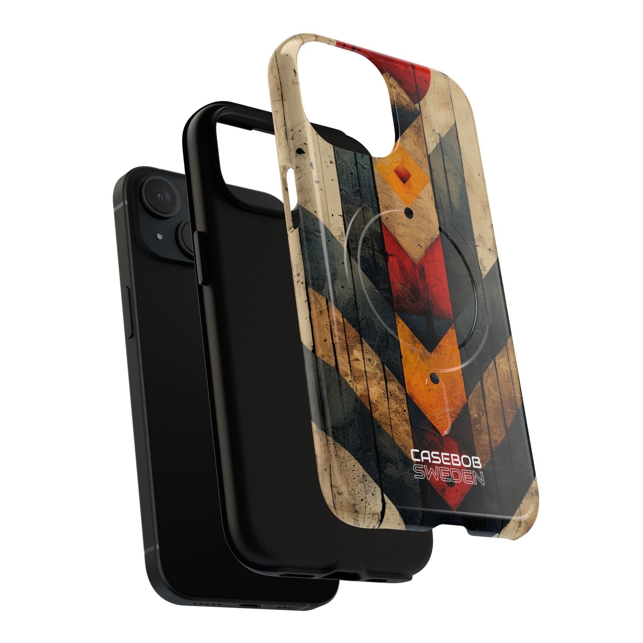 Geometric Fire Rise iPhone 15 - Tough+
