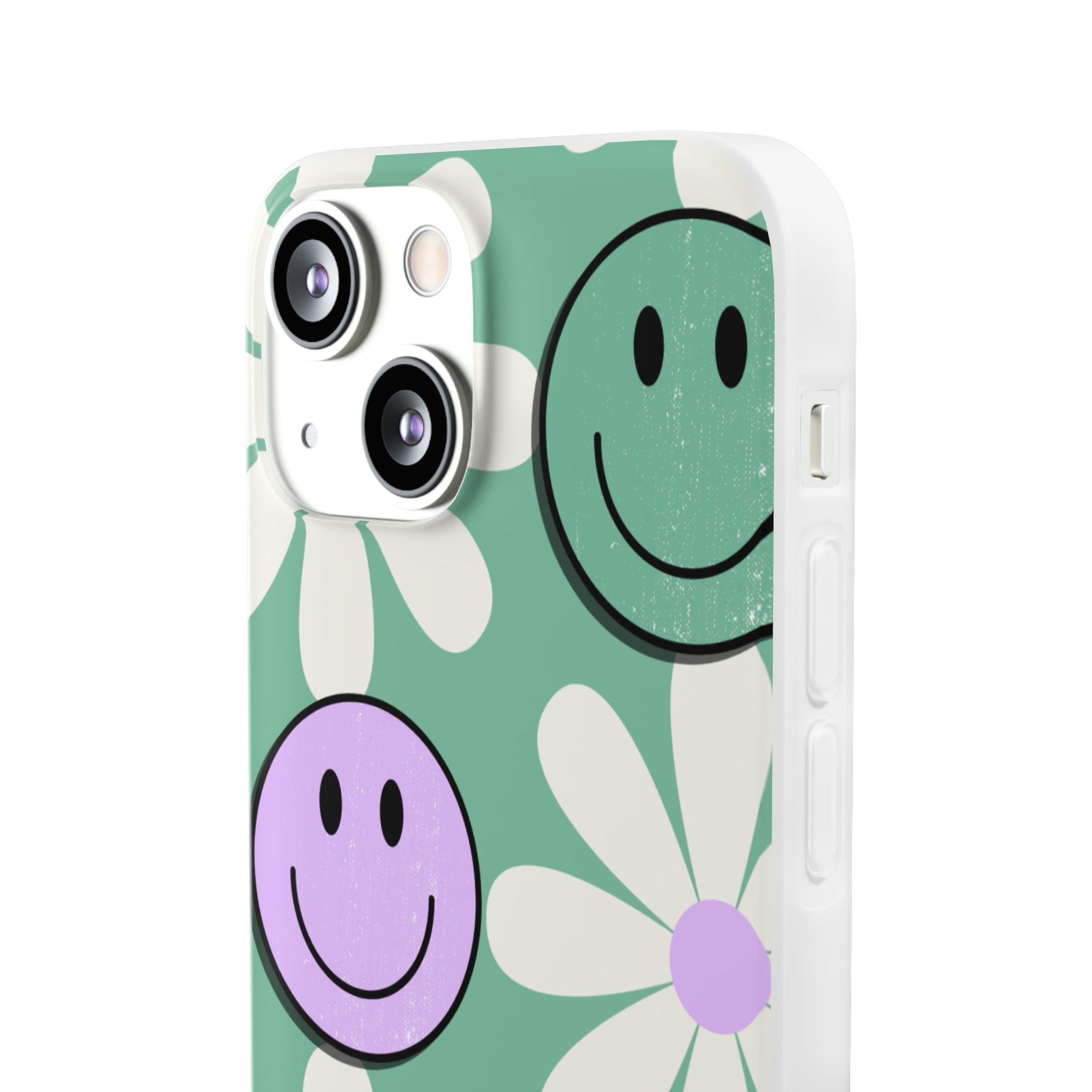 Smiley Daisy Glow iPhone 13 mini Case - Soft
