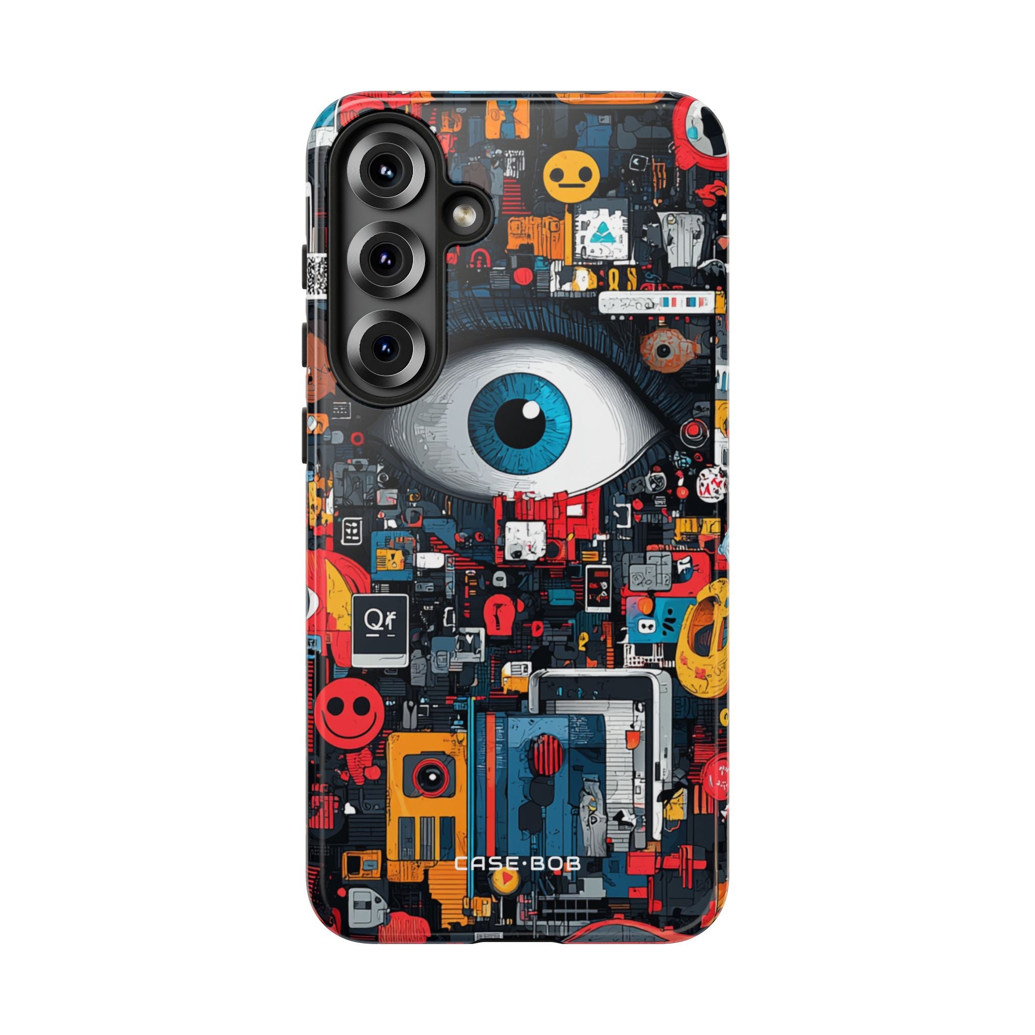 Digital Eye Blue Samsung S25 Plus Case - Tough