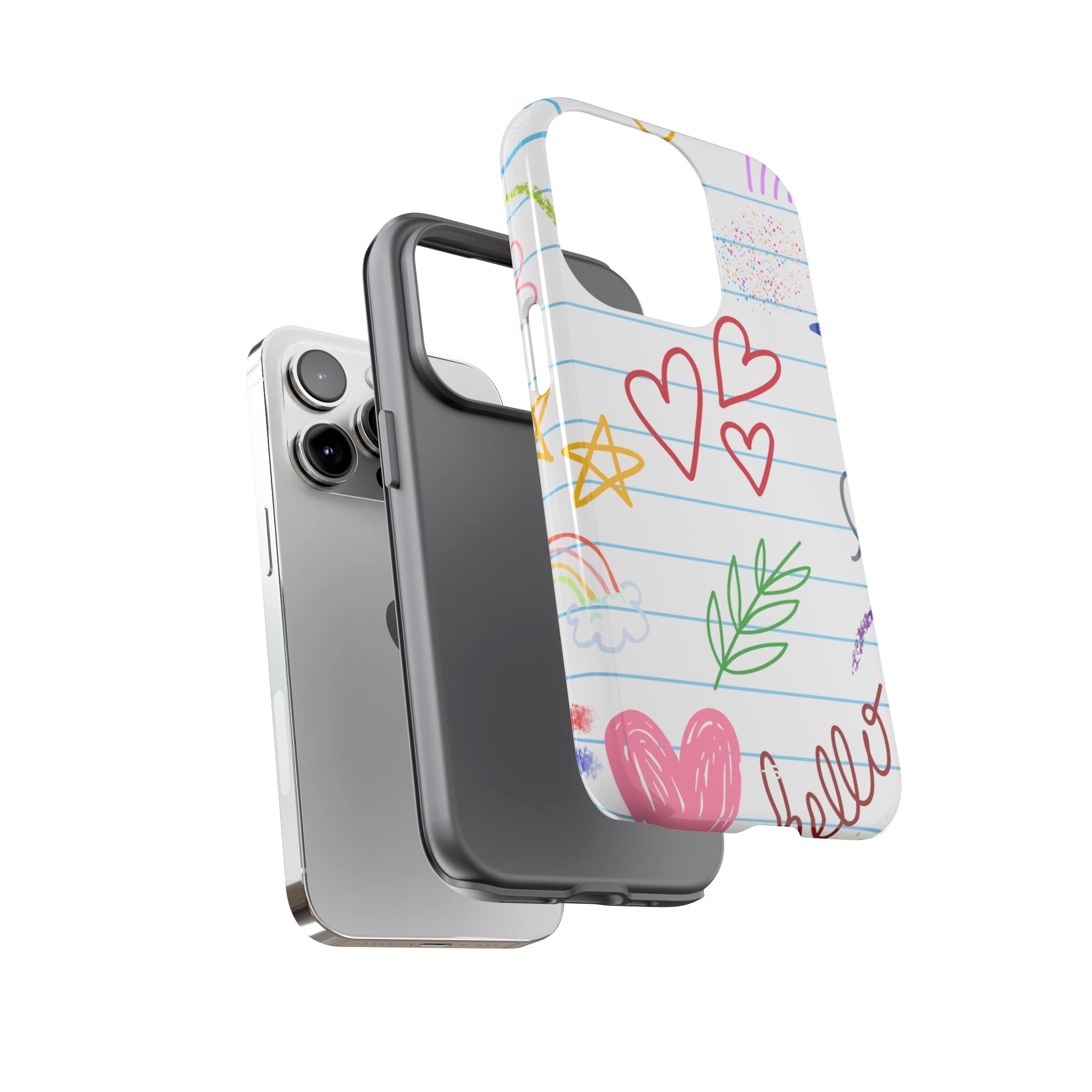 Hearts Dance Happily - iPhone Case