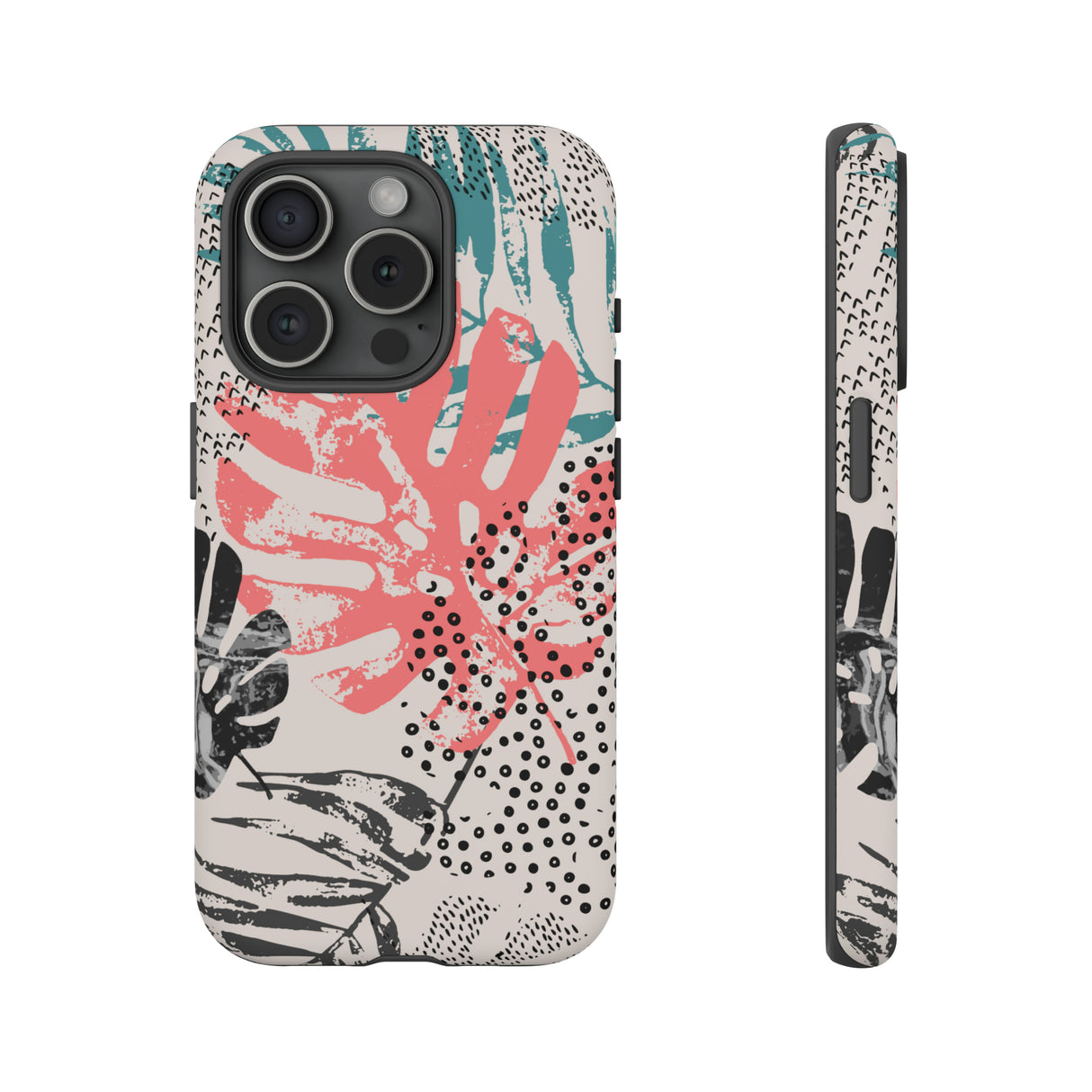 Rough Grunge Tropical - Protective Phone Case