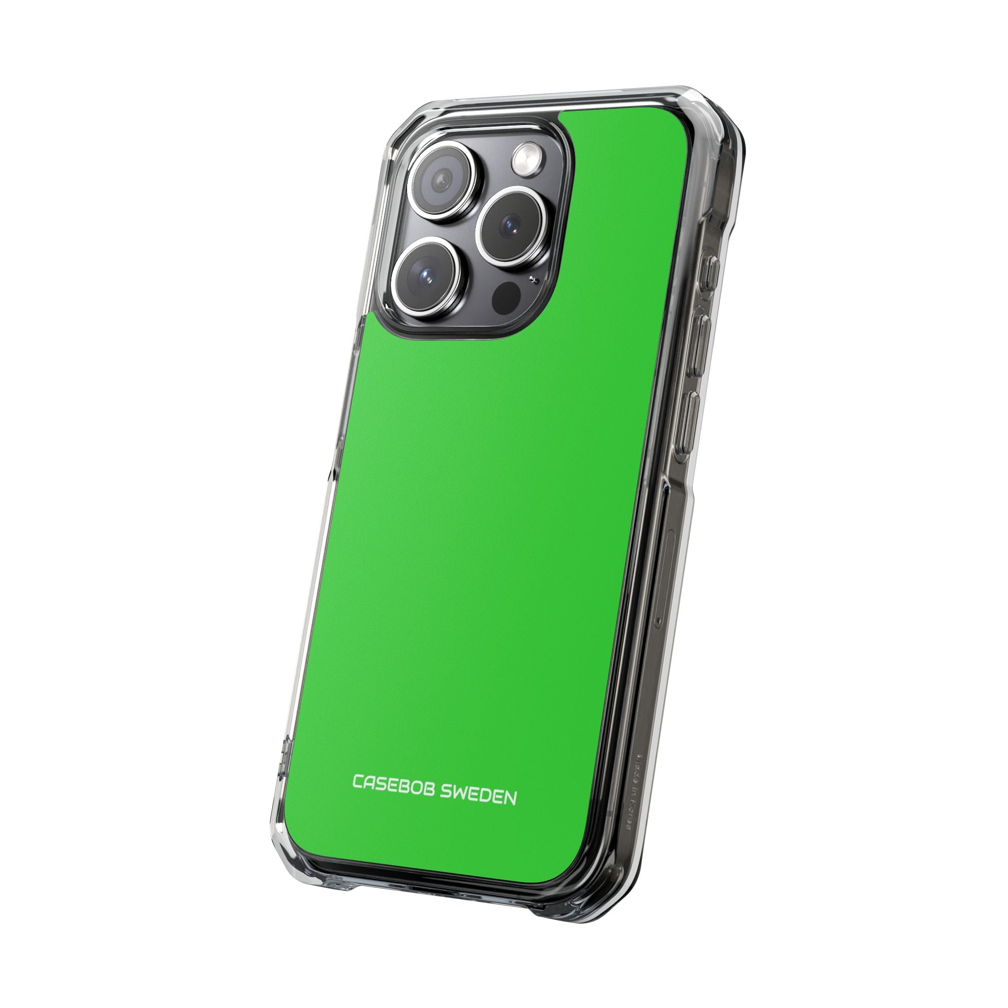 Lime Green - Clear Impact iPhone 15 Phone Case