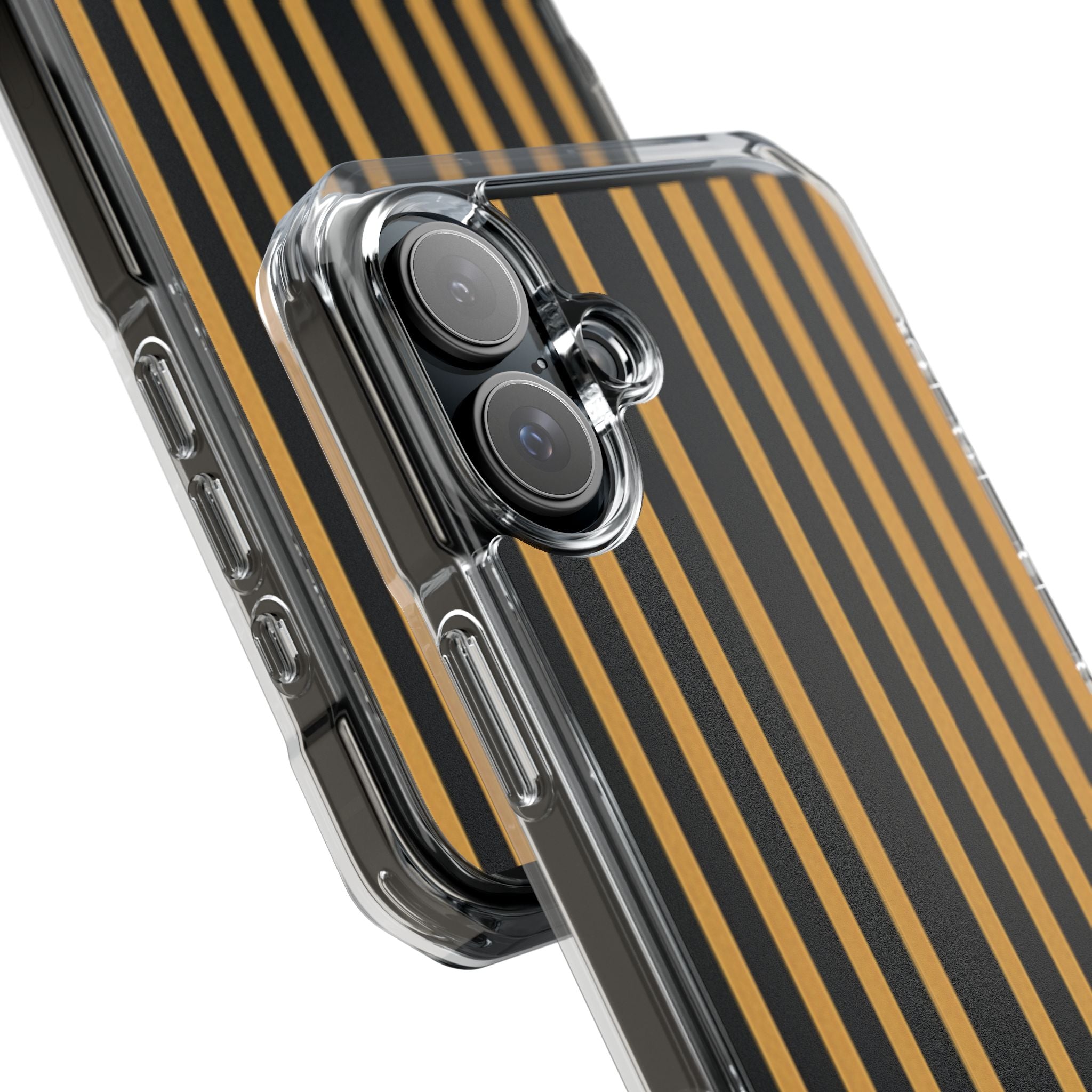 Golden Stripes iPhone 16 Plus Case - Impact