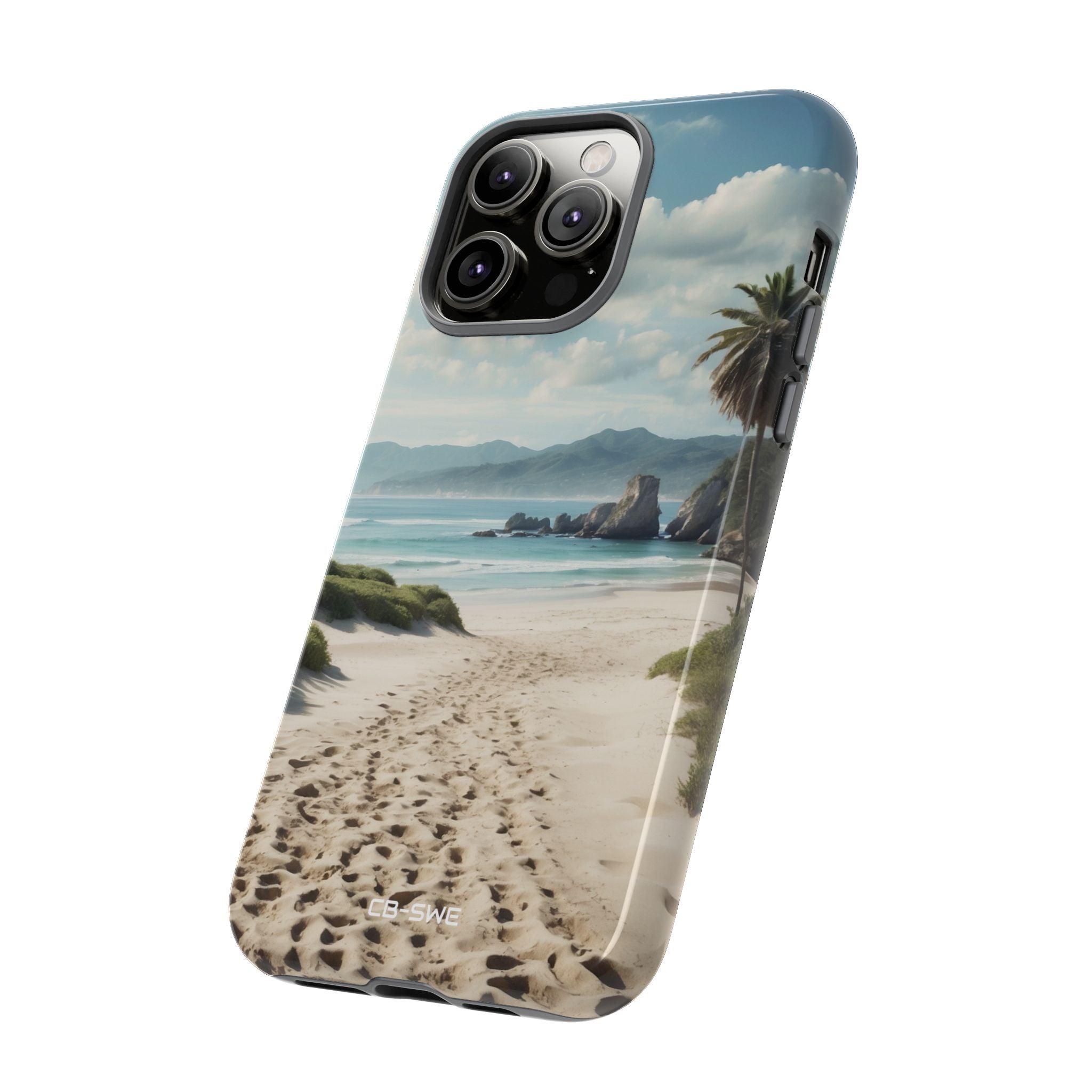 Footprints Trace Sand - iPhone Case