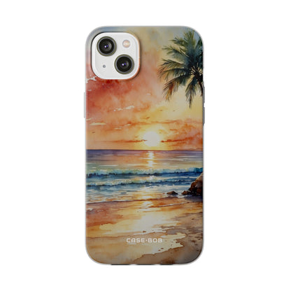 Sunset Palm iPhone 14 Plus Case - Soft