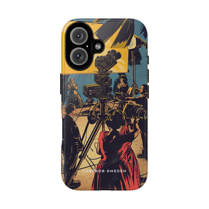 Golden Era Cinematic Spotlight iPhone 16 - Tough Phone Case