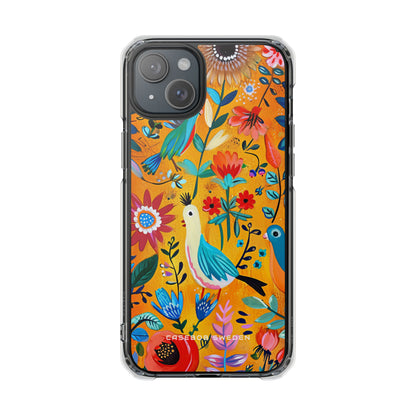 Whimsical Vintage Nature Harmony iPhone 15 - Clear Impact Phone Case