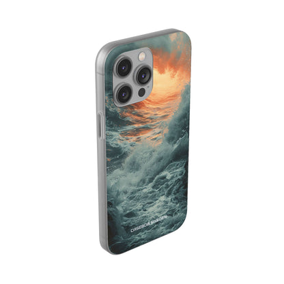 Fiery Wave Power - Flexi iPhone 14 Phone Case