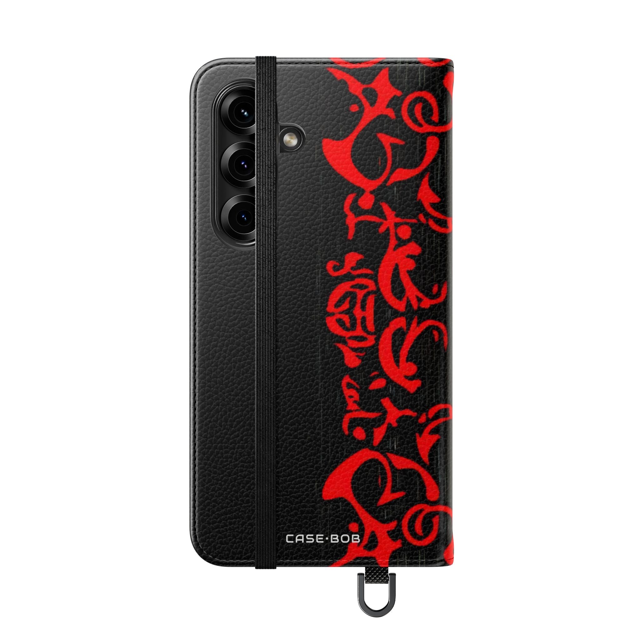 Crimson Swirl - Samsung S25 Case - Wallet