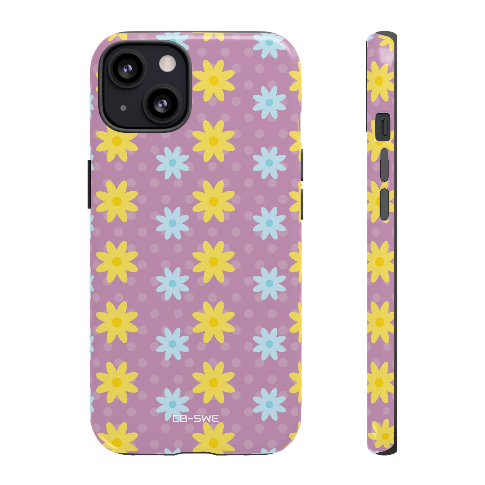 Flower Dots Dance - iPhone Case