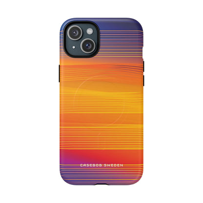 Gradient Sunset Flow iPhone 15 | Tough+ Phone Case