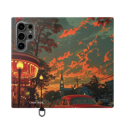 Crimson Classic Glow - Samsung S24 Ultra Case - Wallet