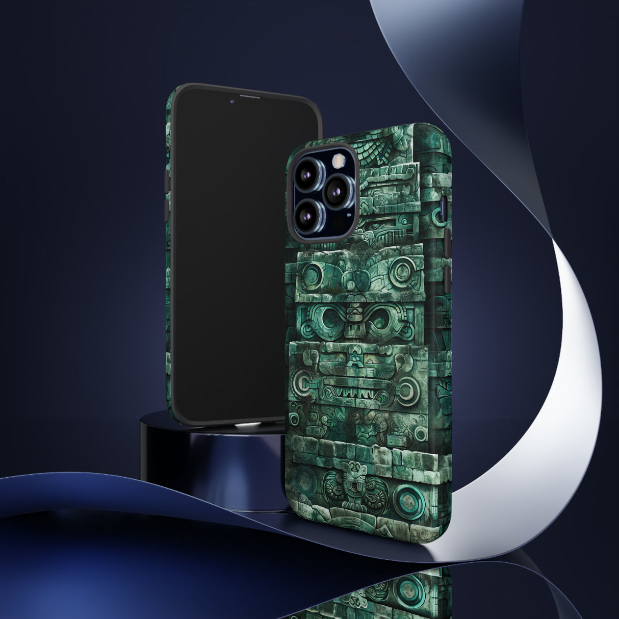 Mayan Jaguar & Serpent Spirit - Protective Phone Case