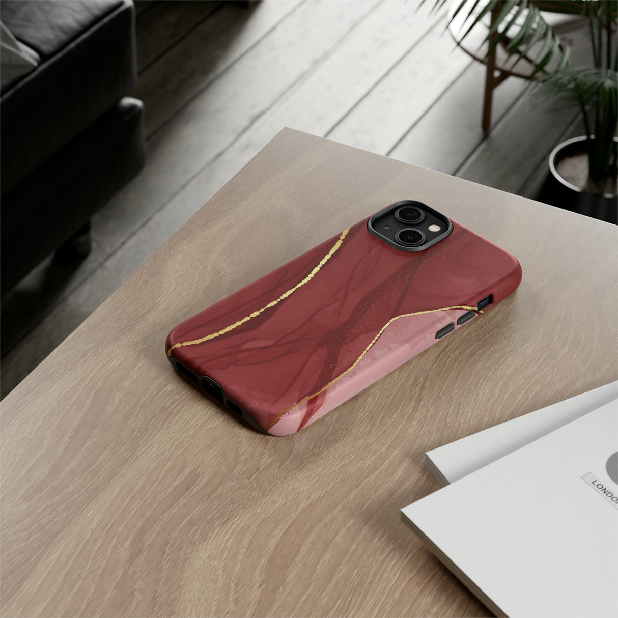 Dark Red - Protective Phone Case