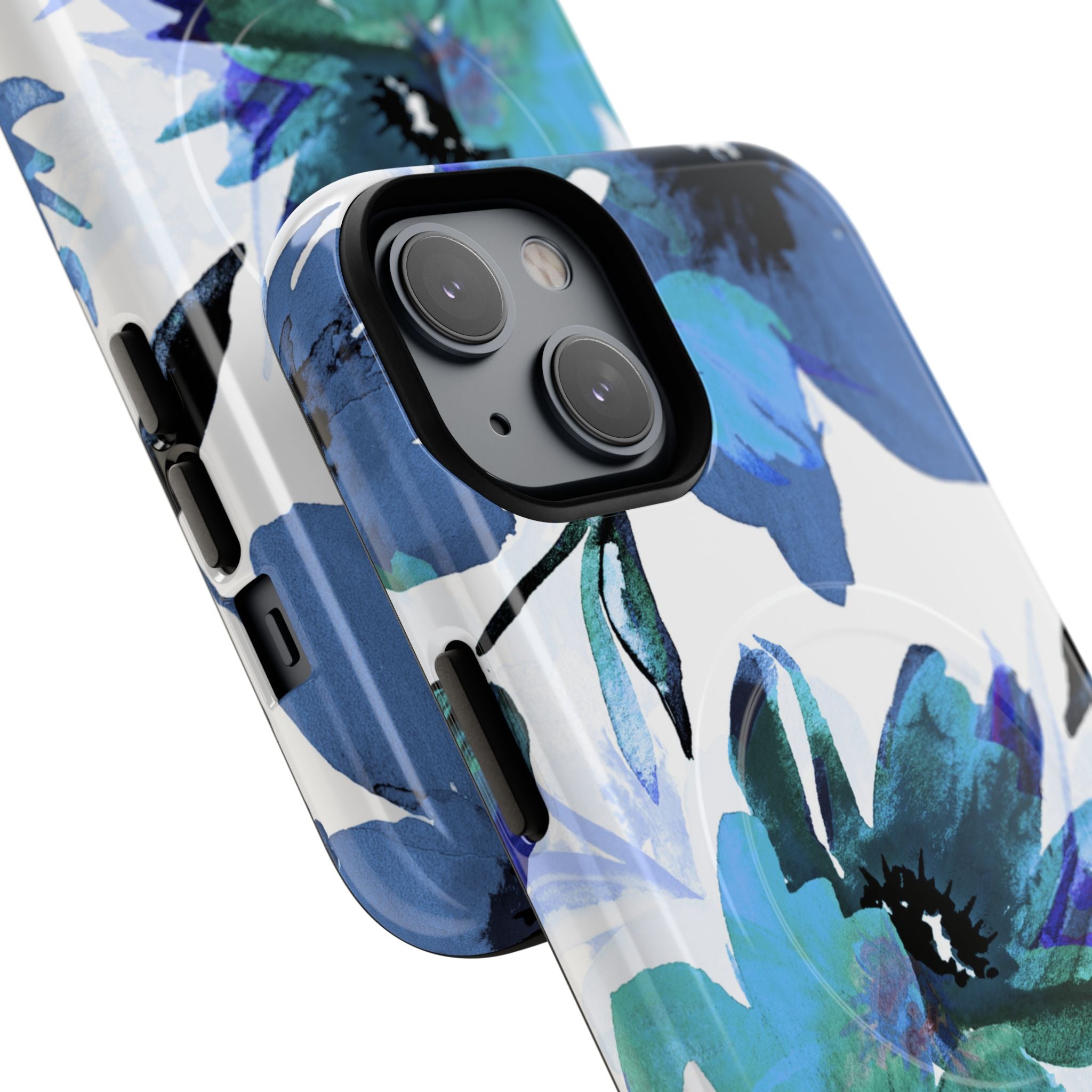 Blue Blossom Radiance iPhone 14 Case - Tough+