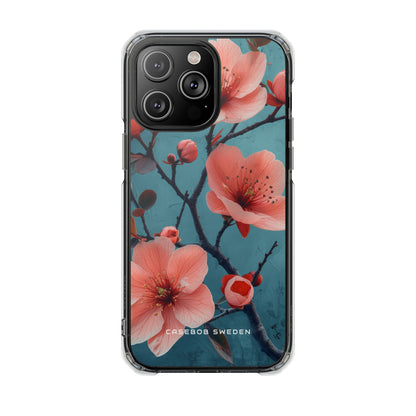 Floral Harmony Burst iPhone 14 - Clear Impact Phone Case