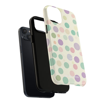 Playful Pastel Polka Dots - Tough + MagSafe® iPhone 14 Phone Case