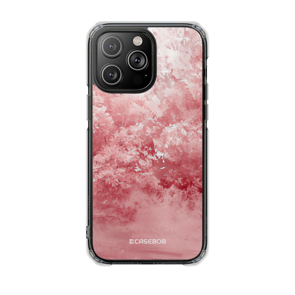 Pantone Rose Design | Handyhülle für iPhone (Clear Impact Case – magnetisch) 