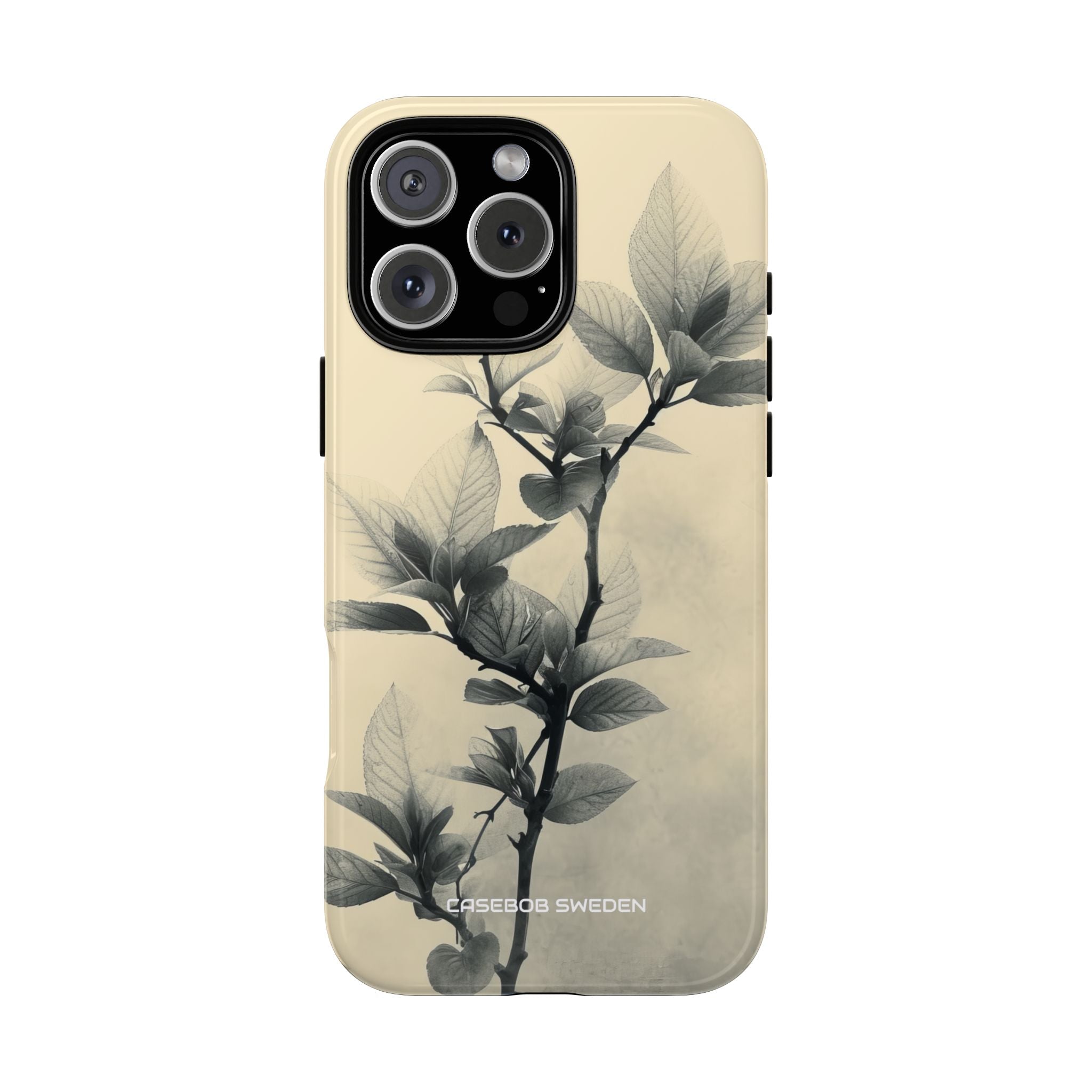 Beige Branch Art - Tough iPhone 16 Phone Case