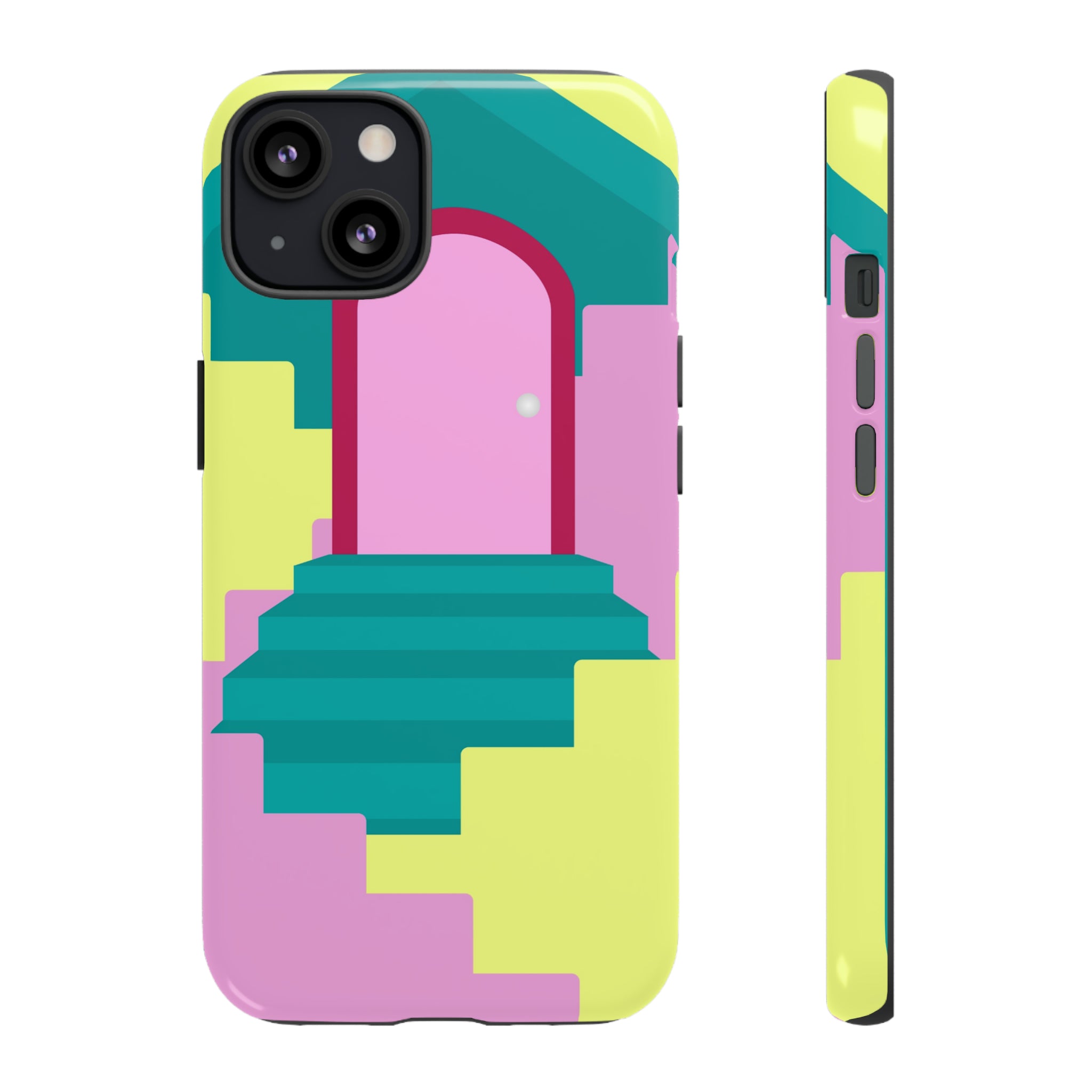 Vector Illustration of Stairs - Protective Phone Case