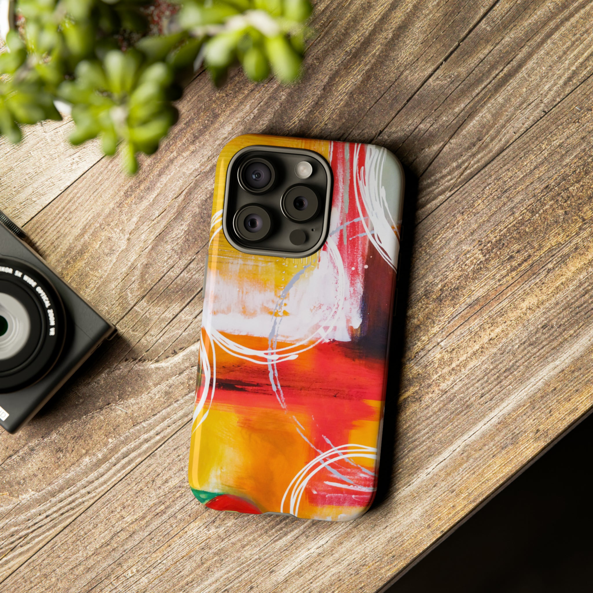 Abstract Yellow - Protective Phone Case