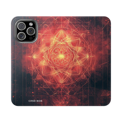 Glowing Mandala - iPhone 16 Max Case - Wallet