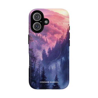 Misty Forest Serenity - Tough + MagSafe® iPhone 16 Phone Case