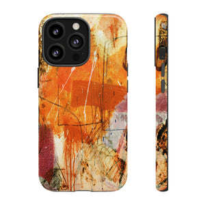 Abstract Orange Art - Protective Phone Case