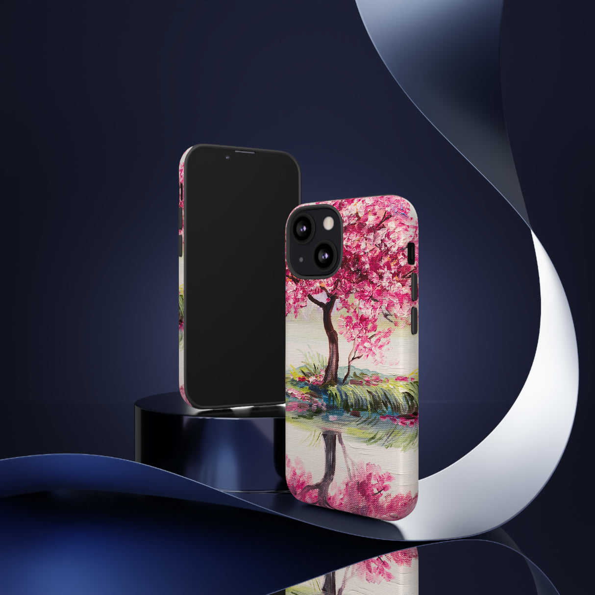 Oil painting - Oriental Cherry Tree - Protective Phone Case