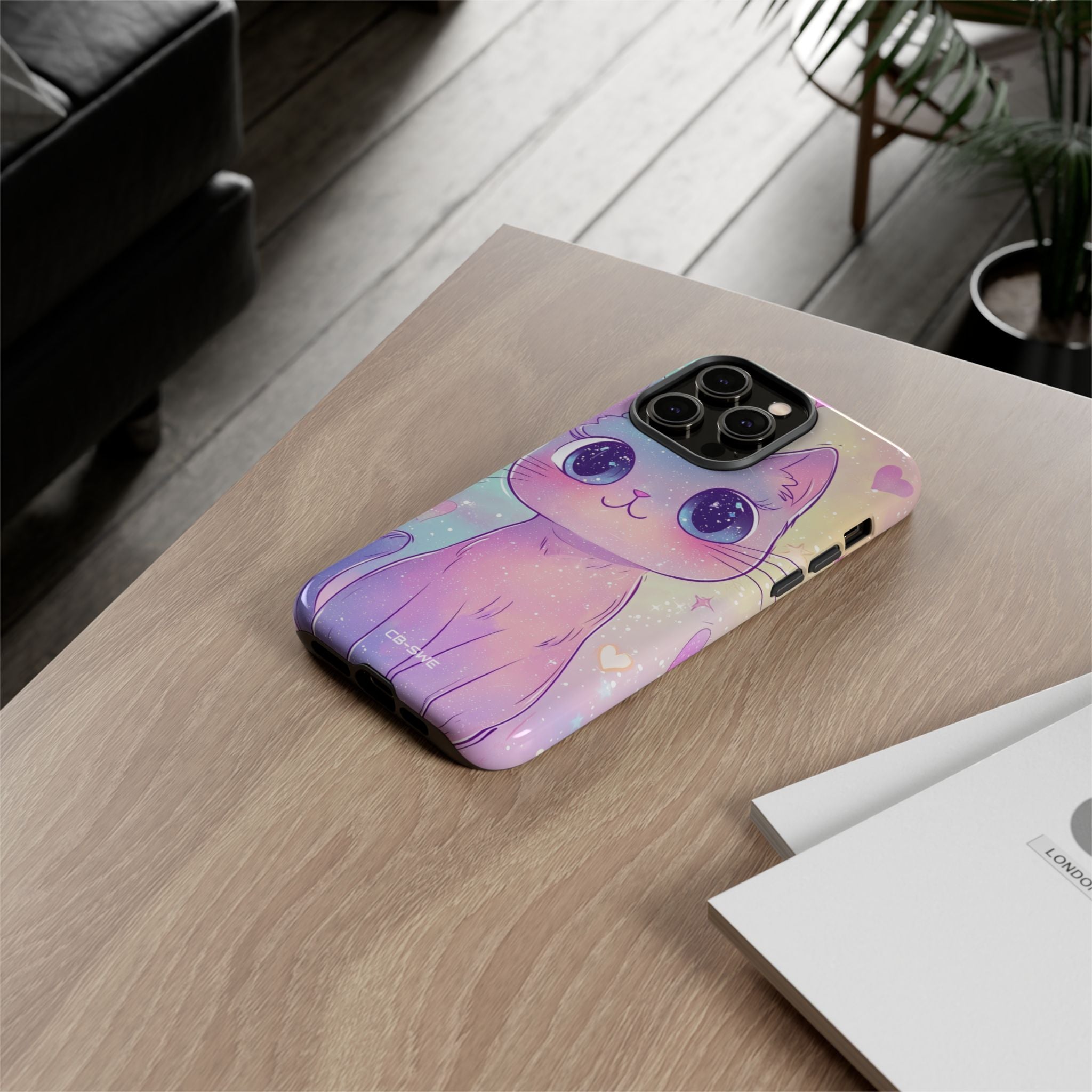 Sparkling Cat Smiles - iPhone Case