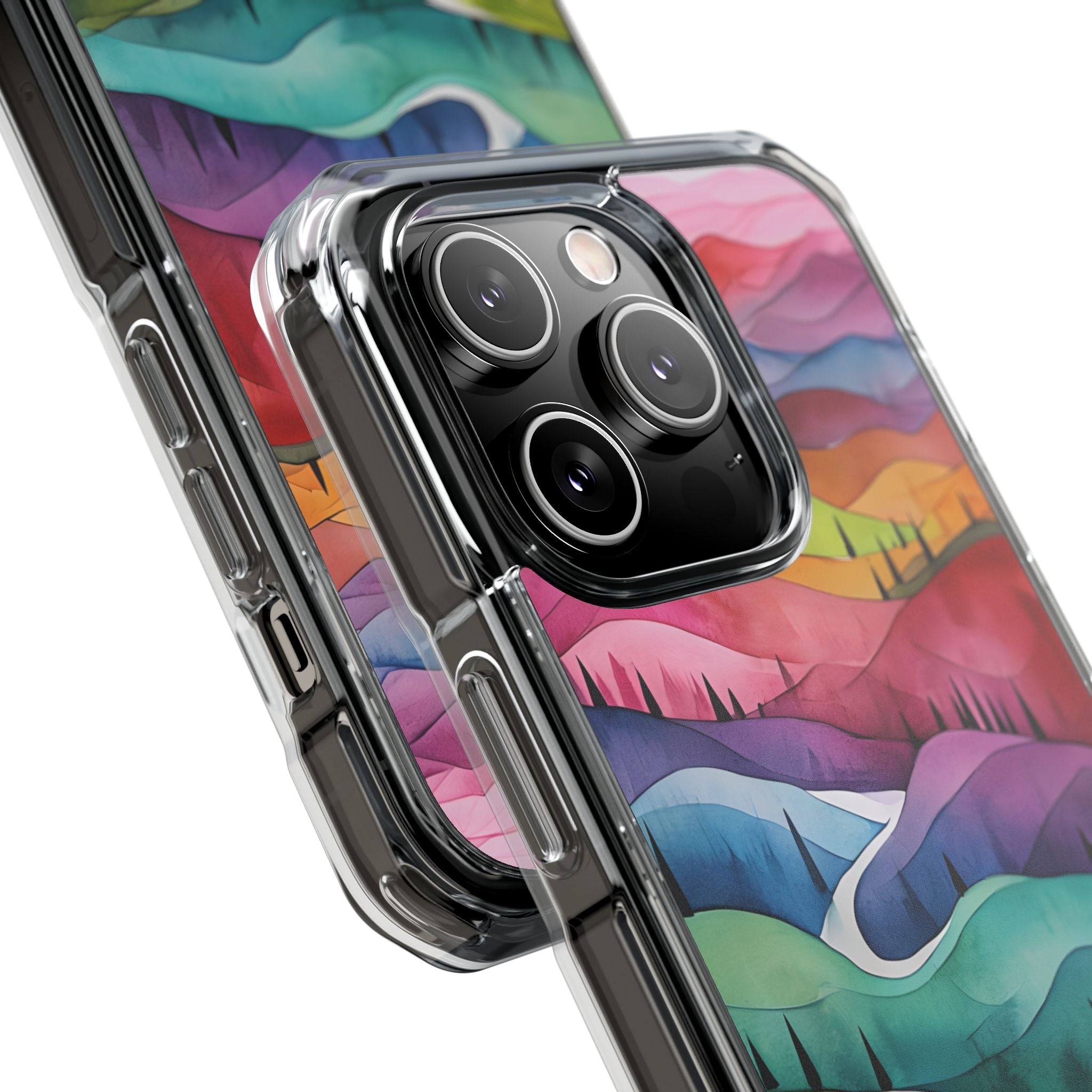 Whimsical Colorful Valleys iPhone Case - Impact